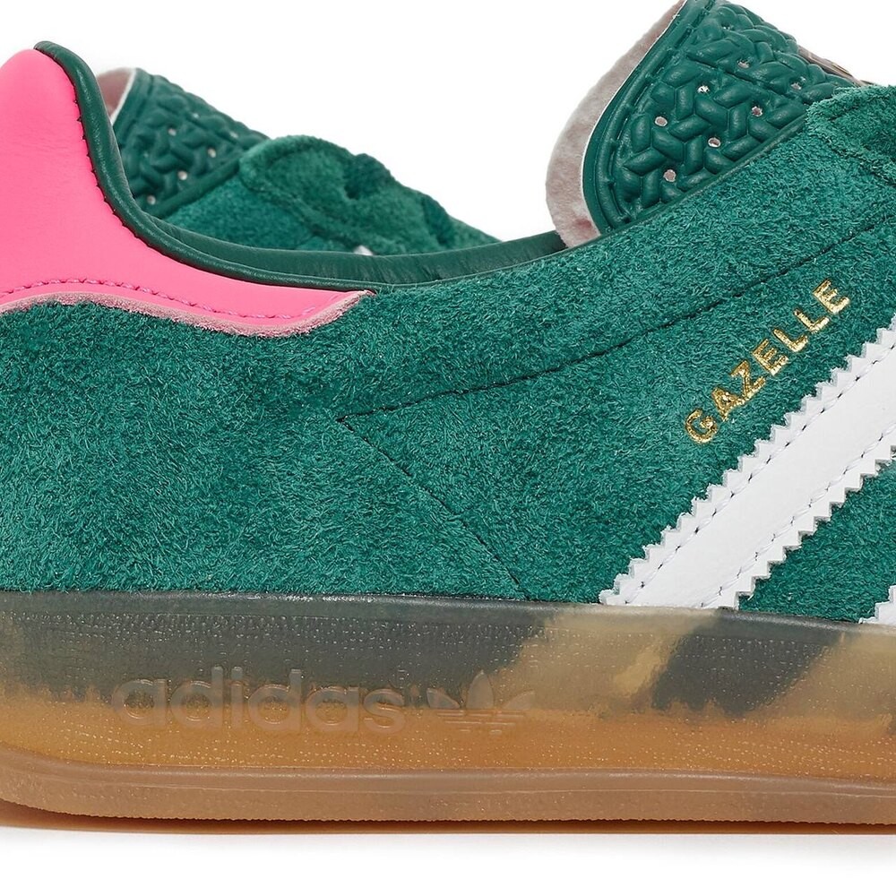 Adidas Gazelle Indoor Collegiate Green Lucid Pink