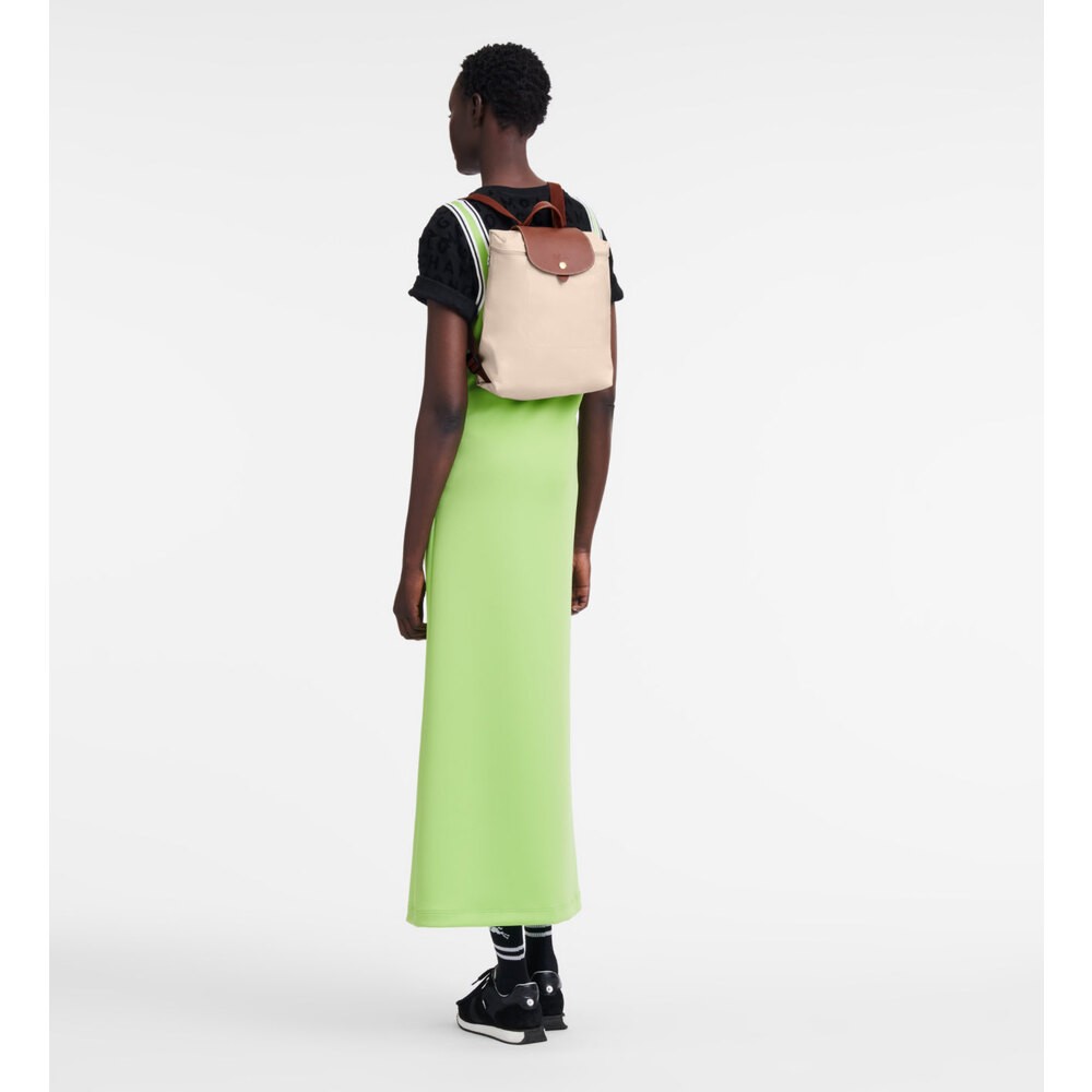 LongChamp La Pliage BackPack Krem