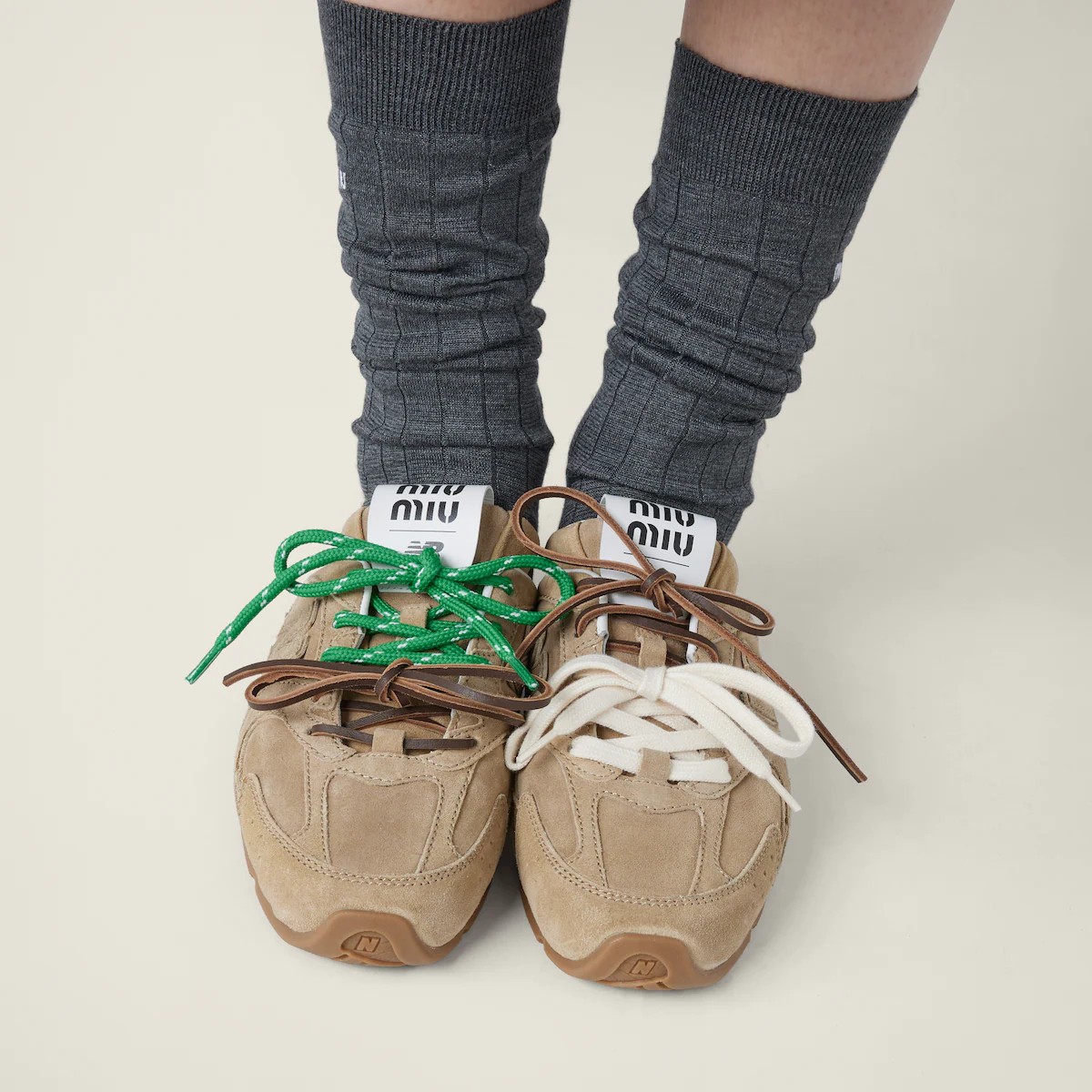 New Balance 530 SL Mule Miu Miu Ecru