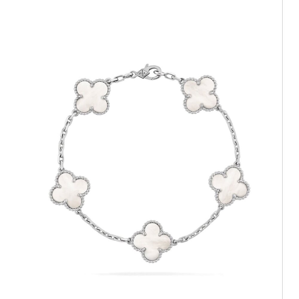 Van Cleef Bileklik Silver-Beyaz