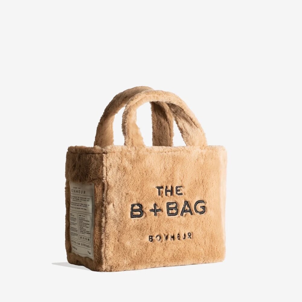 Bonheur Fluffy Sheep Beige Bag Brown
