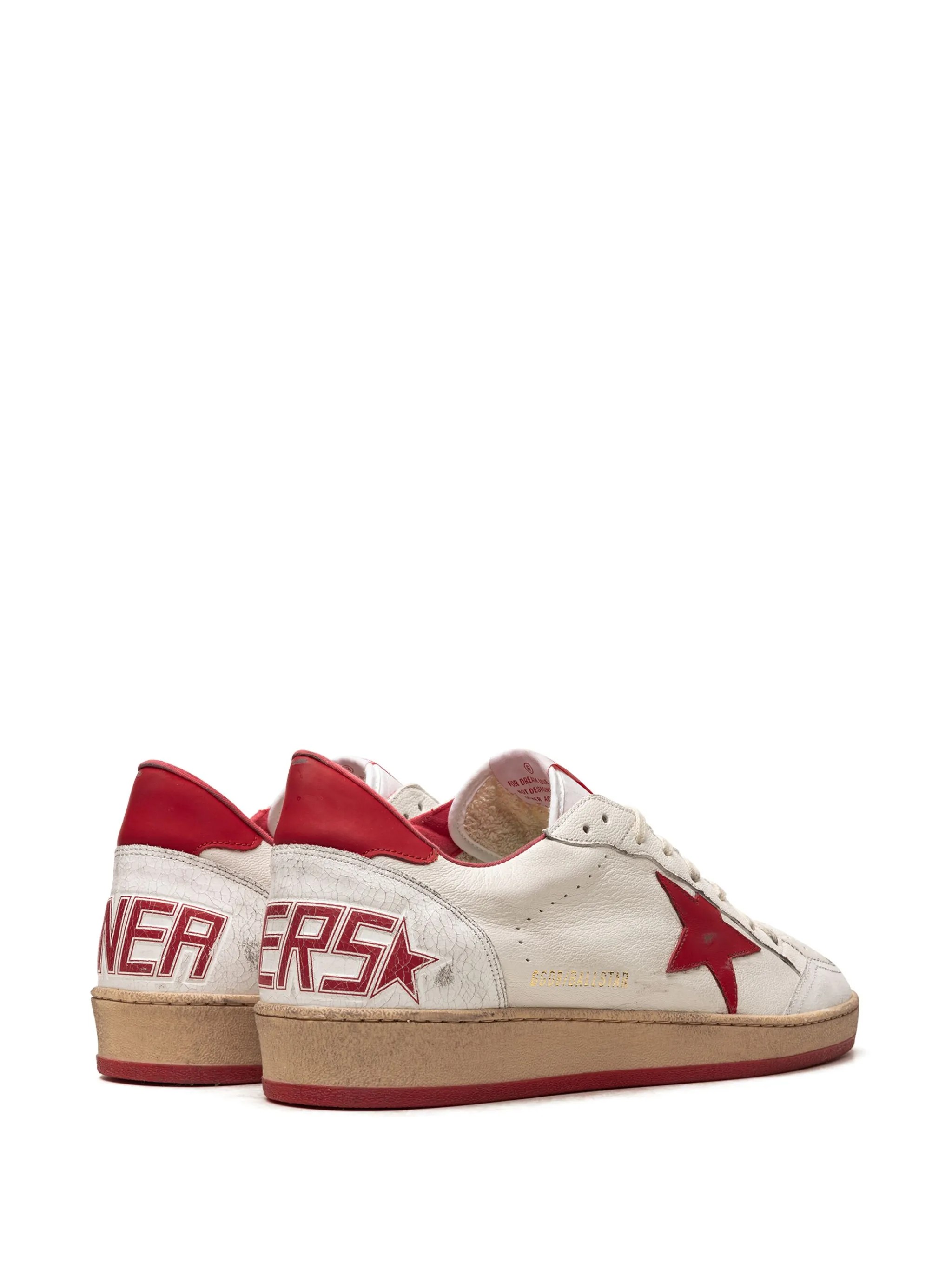 Golden Goose Ball-Star Low White Red