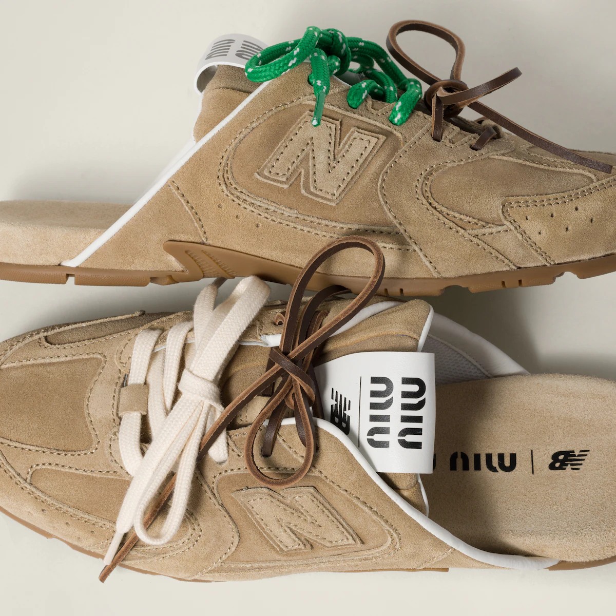 New Balance 530 SL Mule Miu Miu Ecru