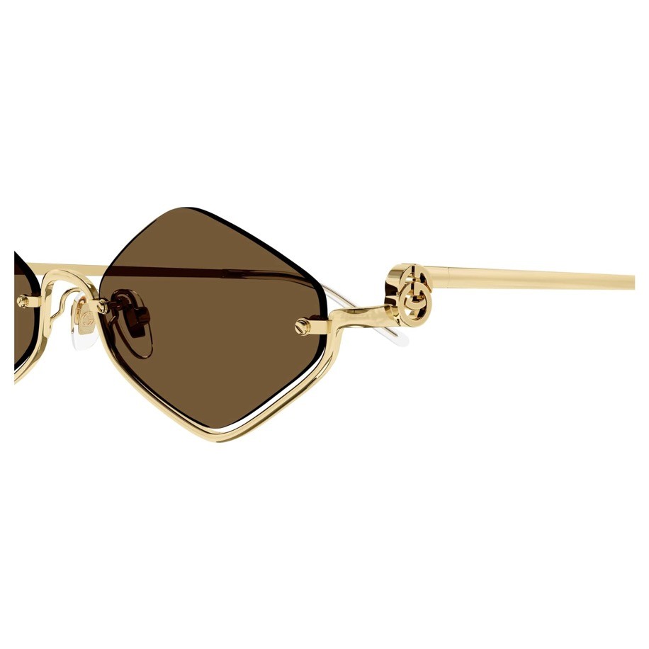 Gucci Gözlük Brown Gold