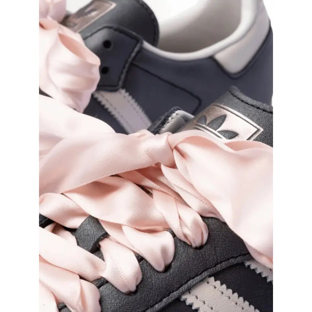 Adidas Samba OG Black Pink Ribbon Laces
