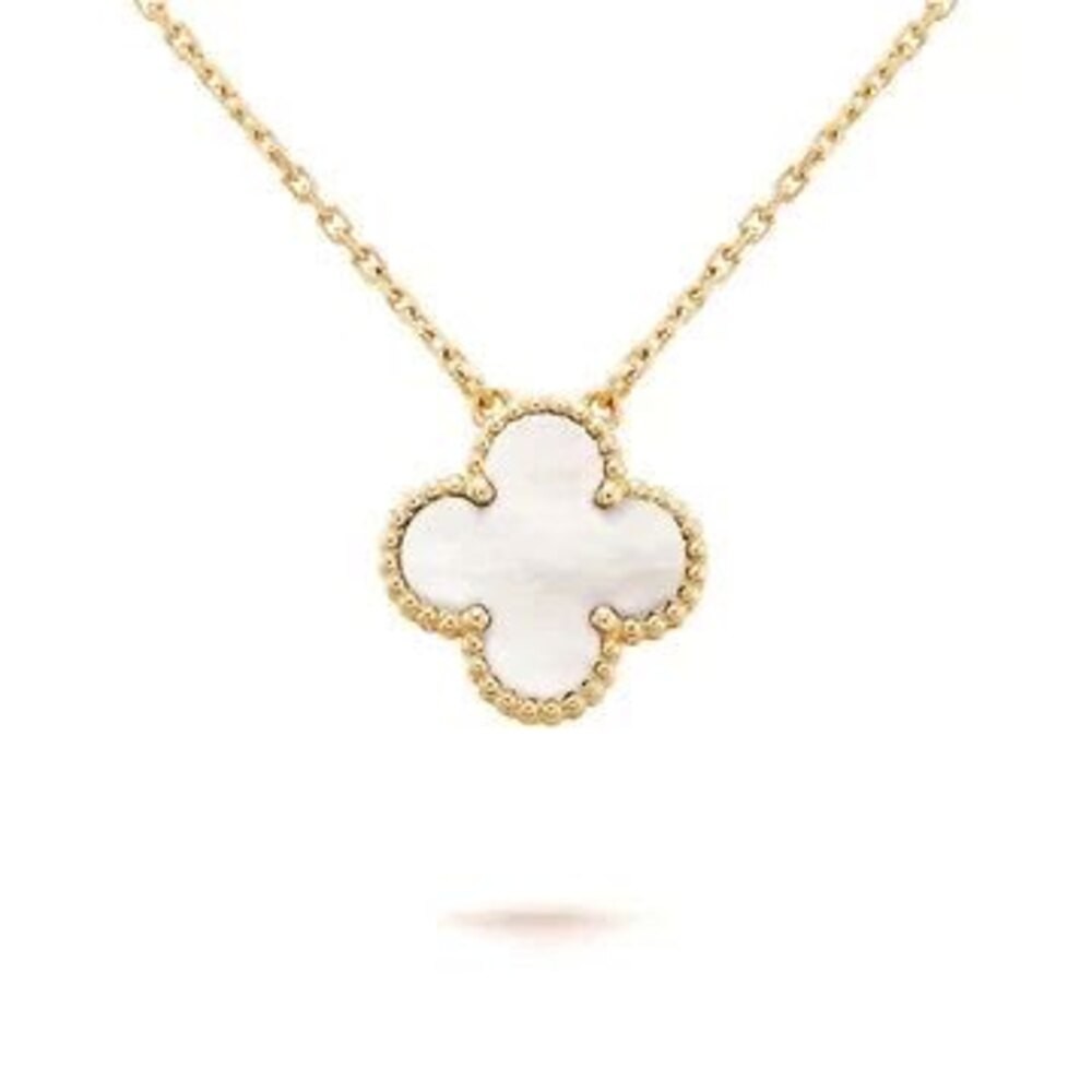 Van Cleef Kolye Gold-White