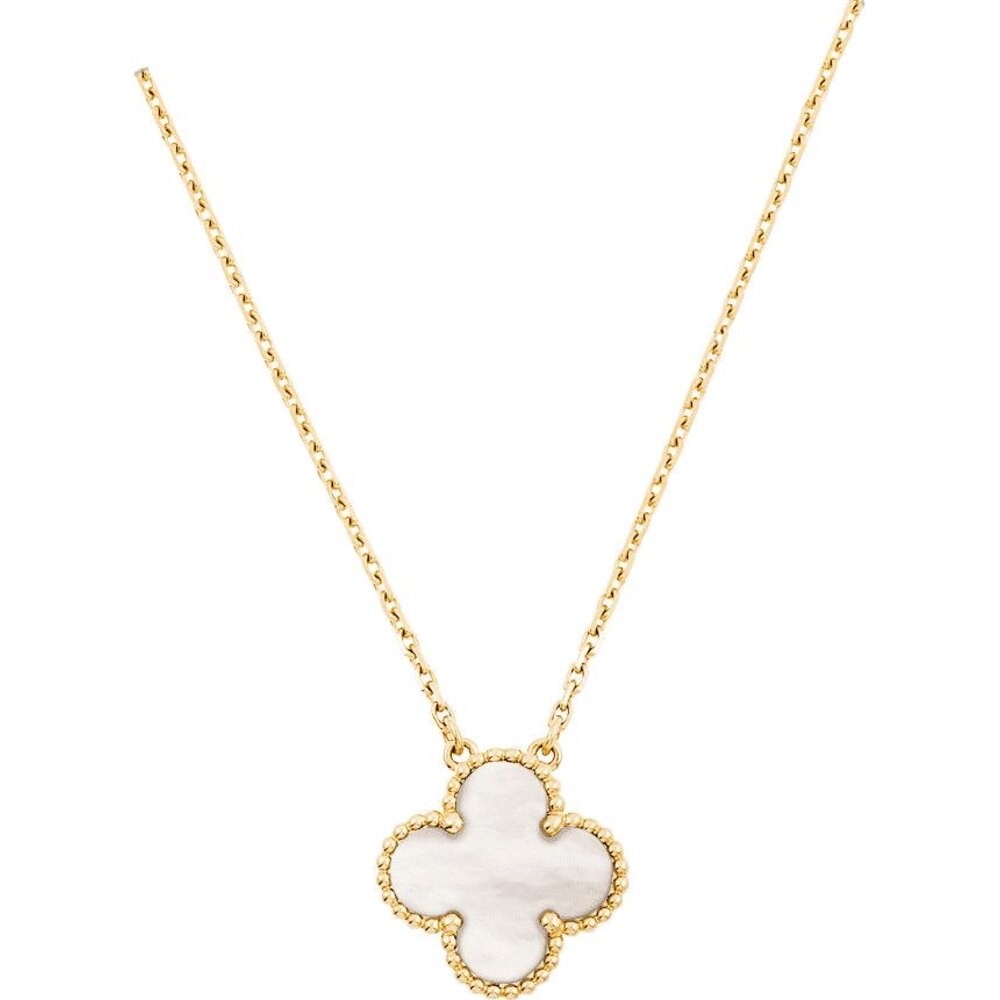 Van Cleef Kolye Gold-White