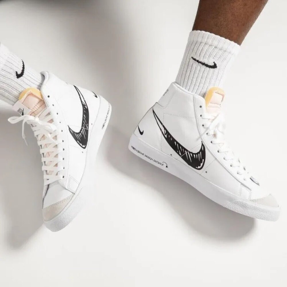 Nike Blazer Mid 77 Sketch White Black