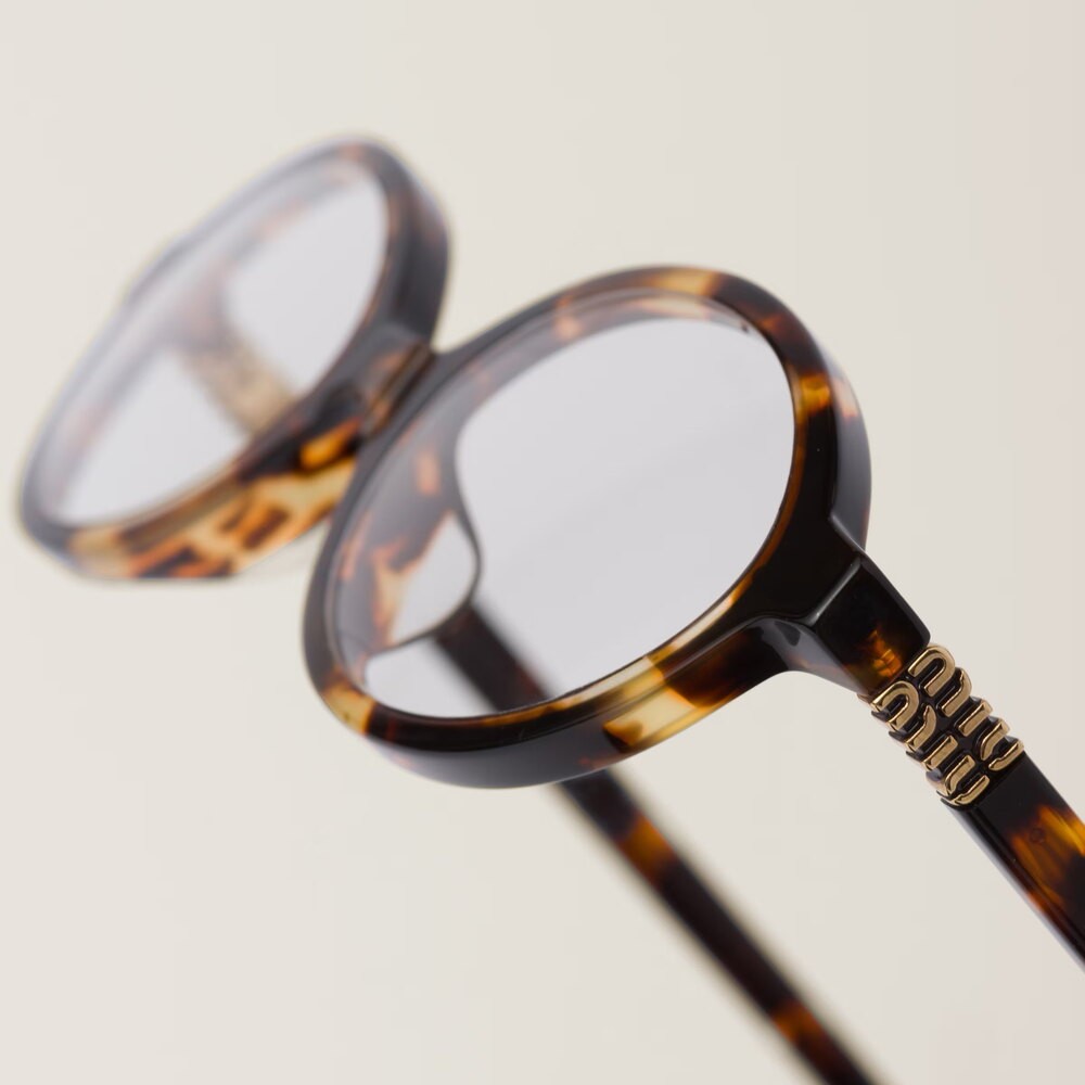 Miu Miu SMU04Z Leopard-Şeffaf