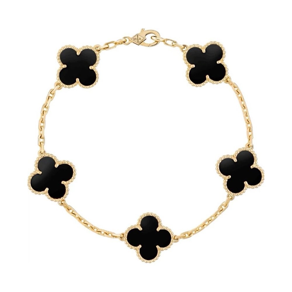 Van Cleef Bileklik Gold-Siyah