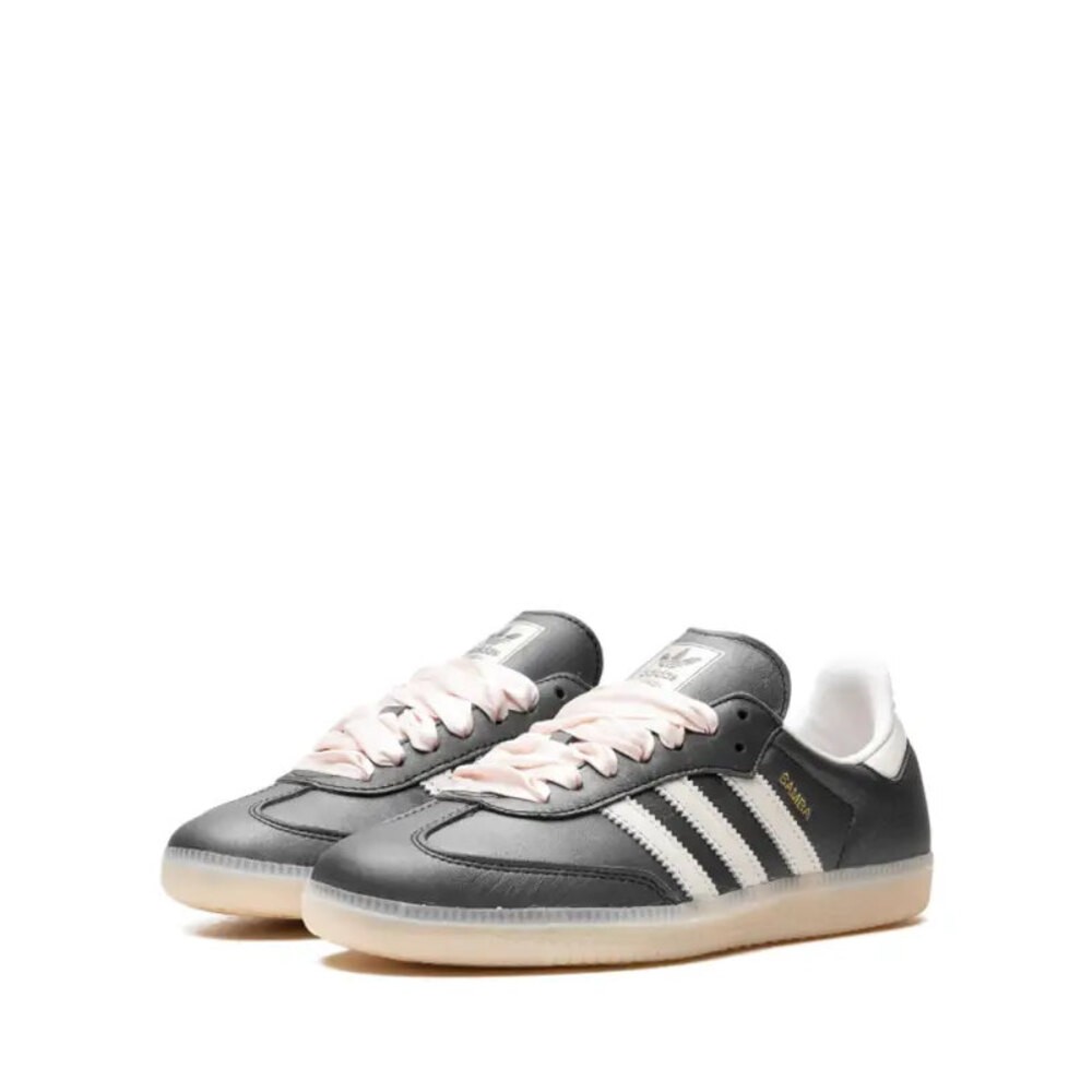 Adidas Samba OG Black Pink Ribbon Laces