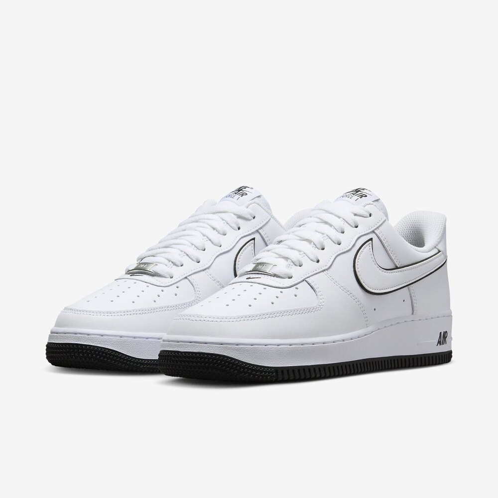 Nike Air Force 1 '07 Low White Black Outline Swoosh