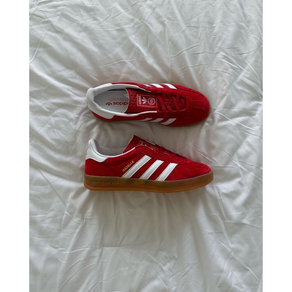 Adidas Gazelle Scarlet Cloud White