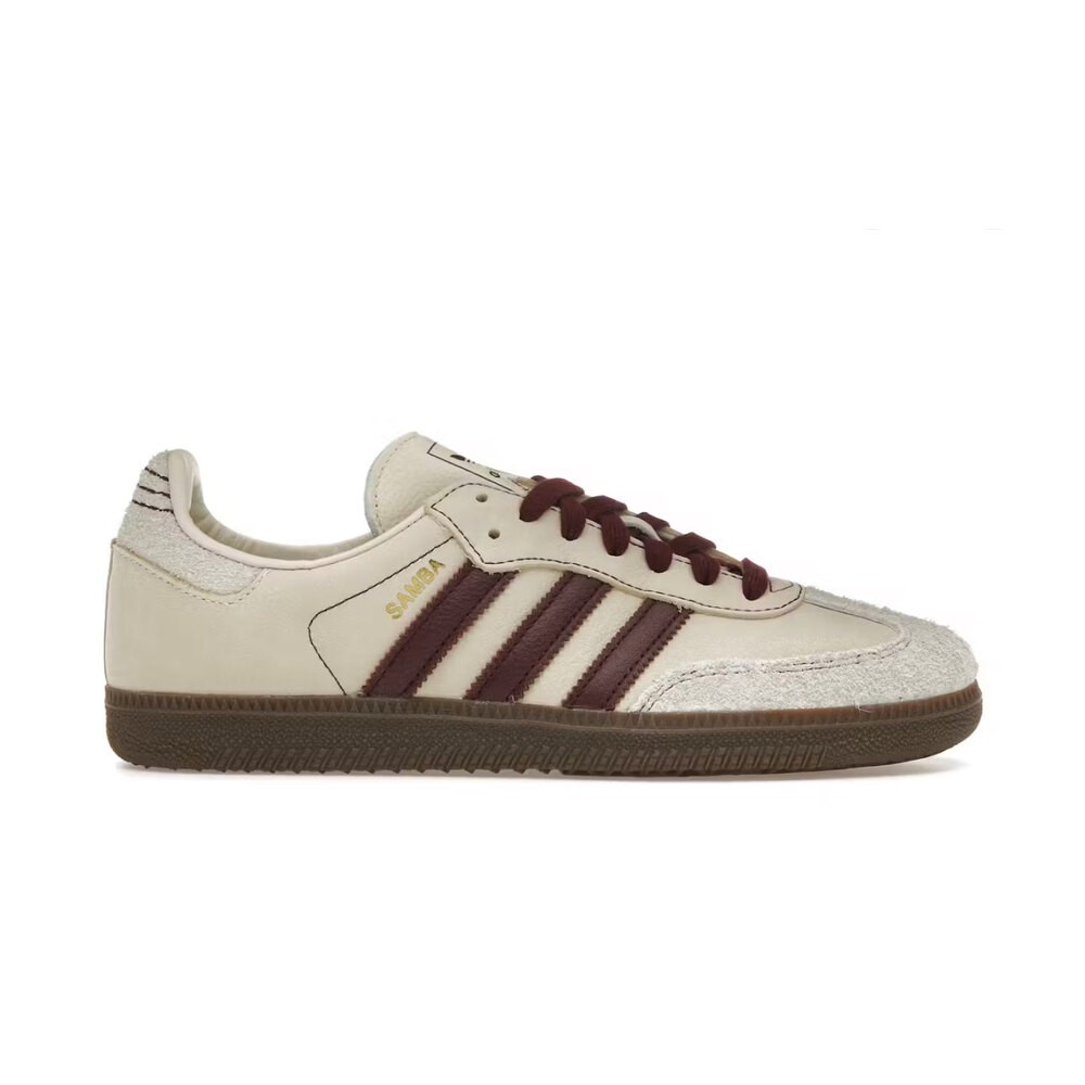 Adidas Samba OG Wonder White Maroon