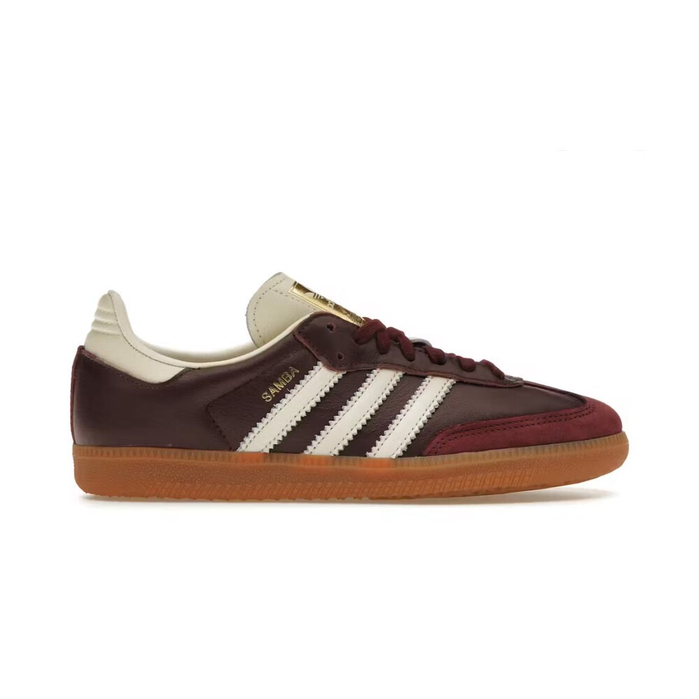 adidas Samba OG Maroon Gold Metallic