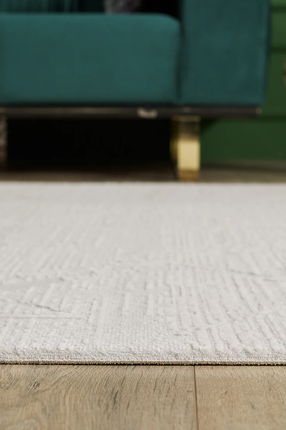 Nera - Aqua Takma Saçaklı Modern Halı