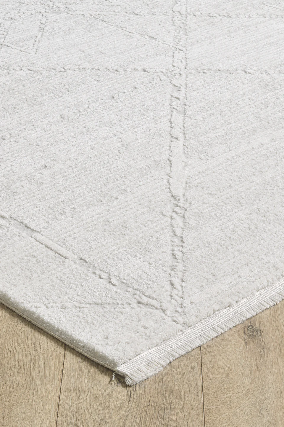 Nera - Aqua Takma Saçaklı Modern Halı