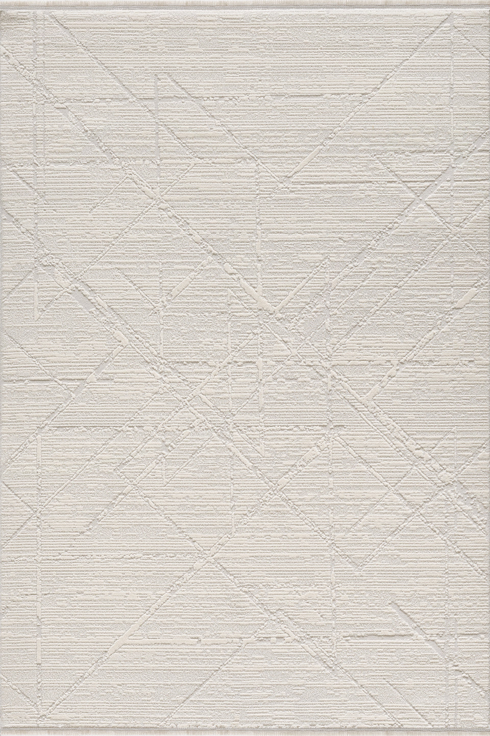 Nera - Aqua Takma Saçaklı Modern Halı