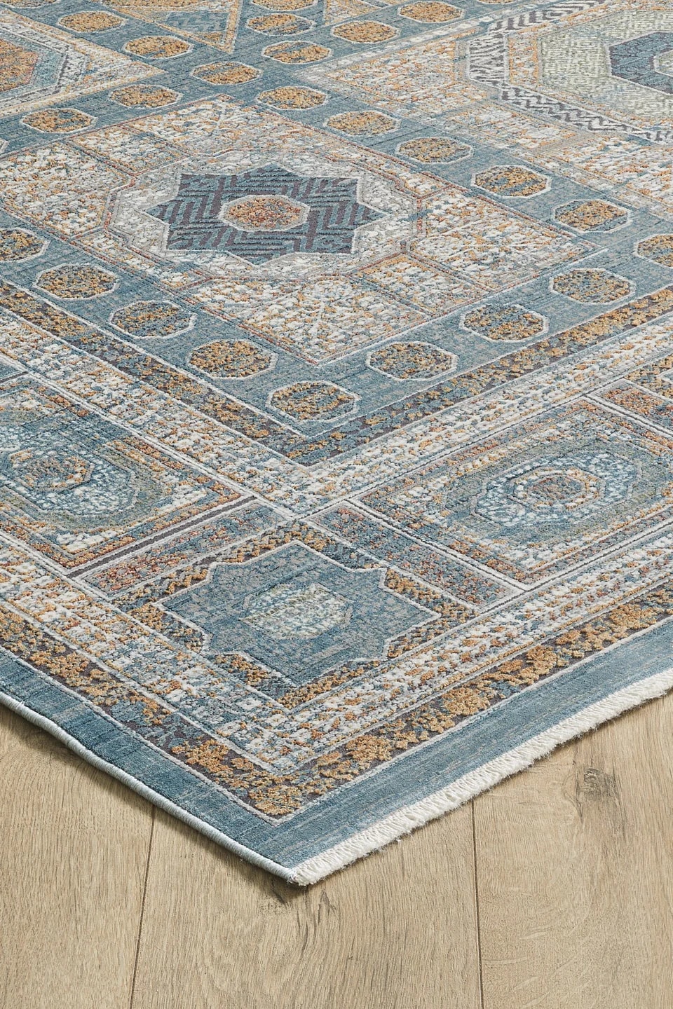 Heritage - Norma Kendinden Saçaklı Modern Klasik Eskitme Halı