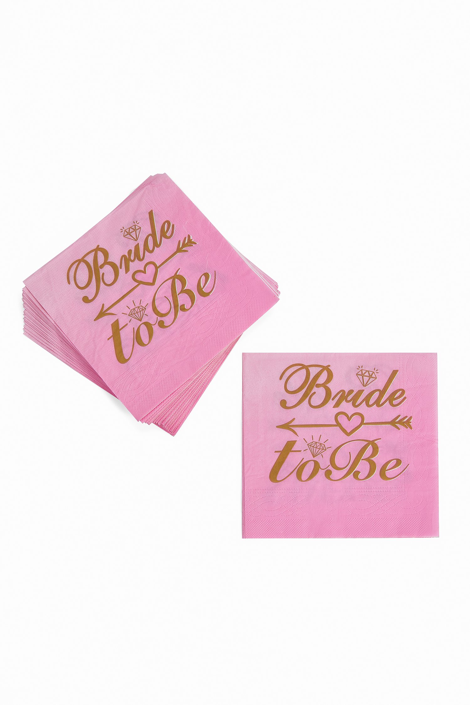 Bride To Be Yazılı Pembe Peçete BACHELORETTE-NAPKIN-2