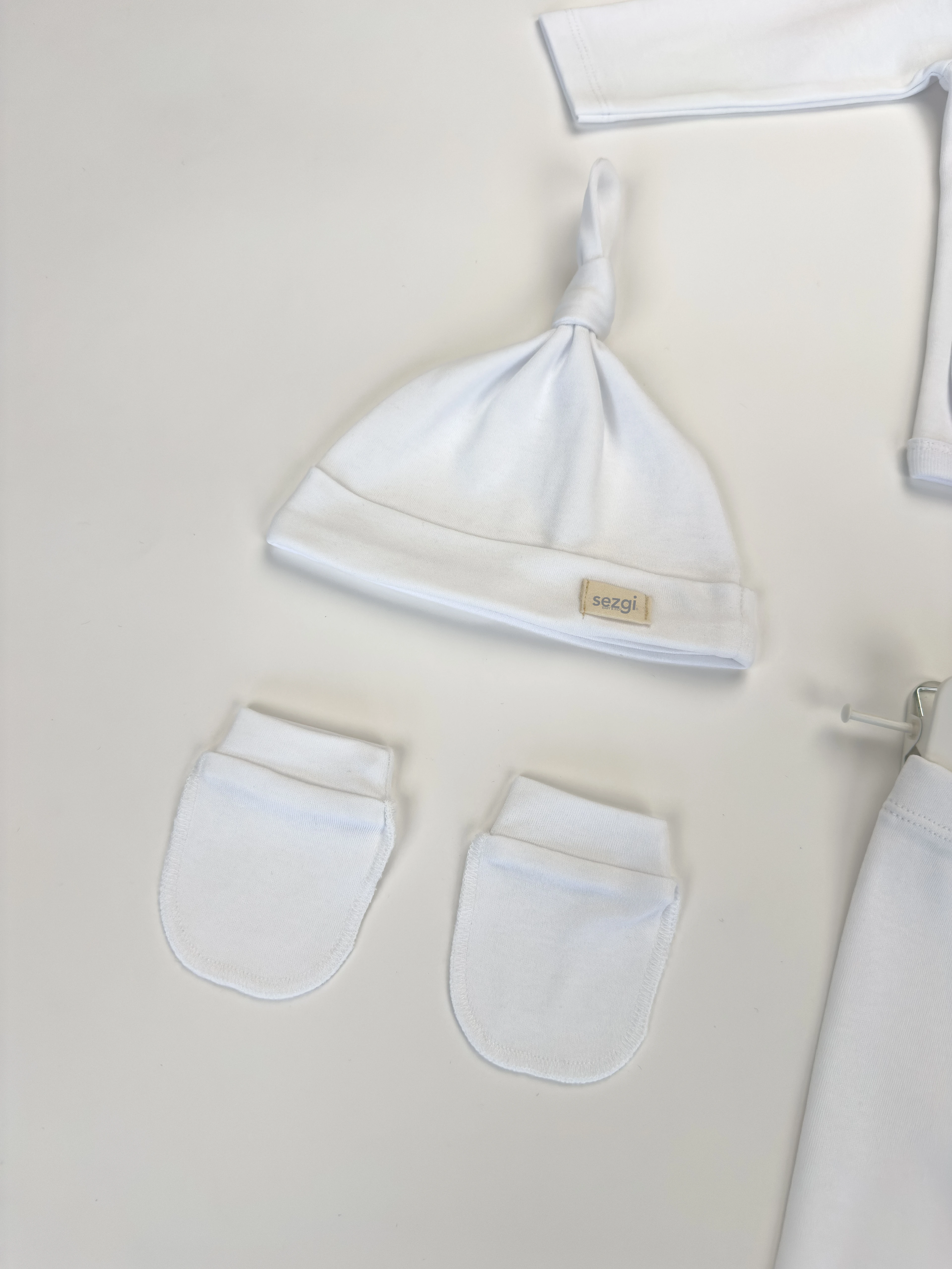 Sezgi Bebek 5'li Hastane Çıkış Seti %100 Pamuk Unisex