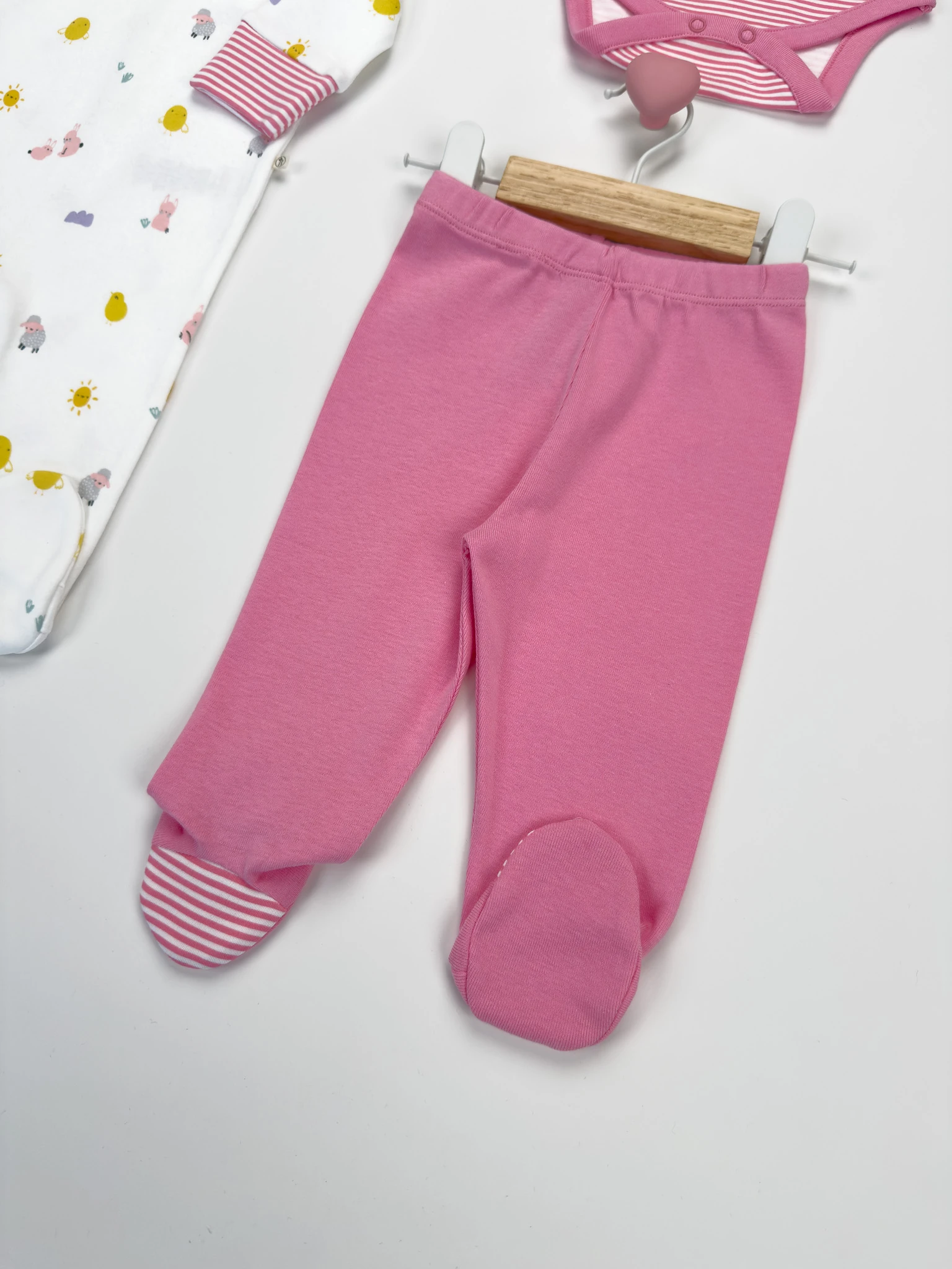 Kisecik 4'lü Kız Bebek Tulum Çoklu Set