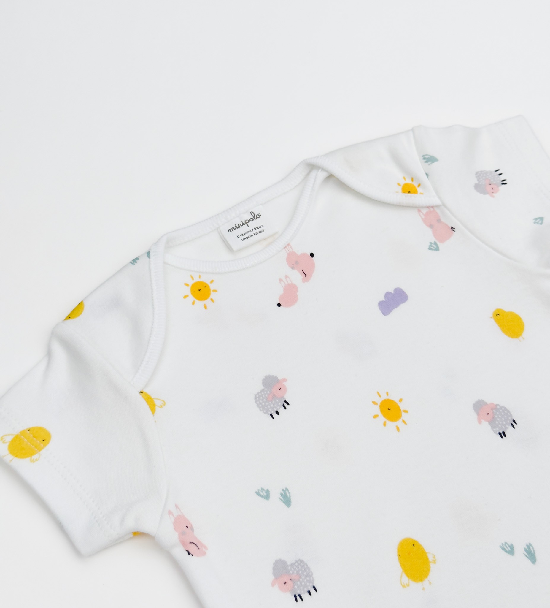 Reşadiye Yarım Kol Kız Bebek Çıtçıtlı Body 9'lu Set 