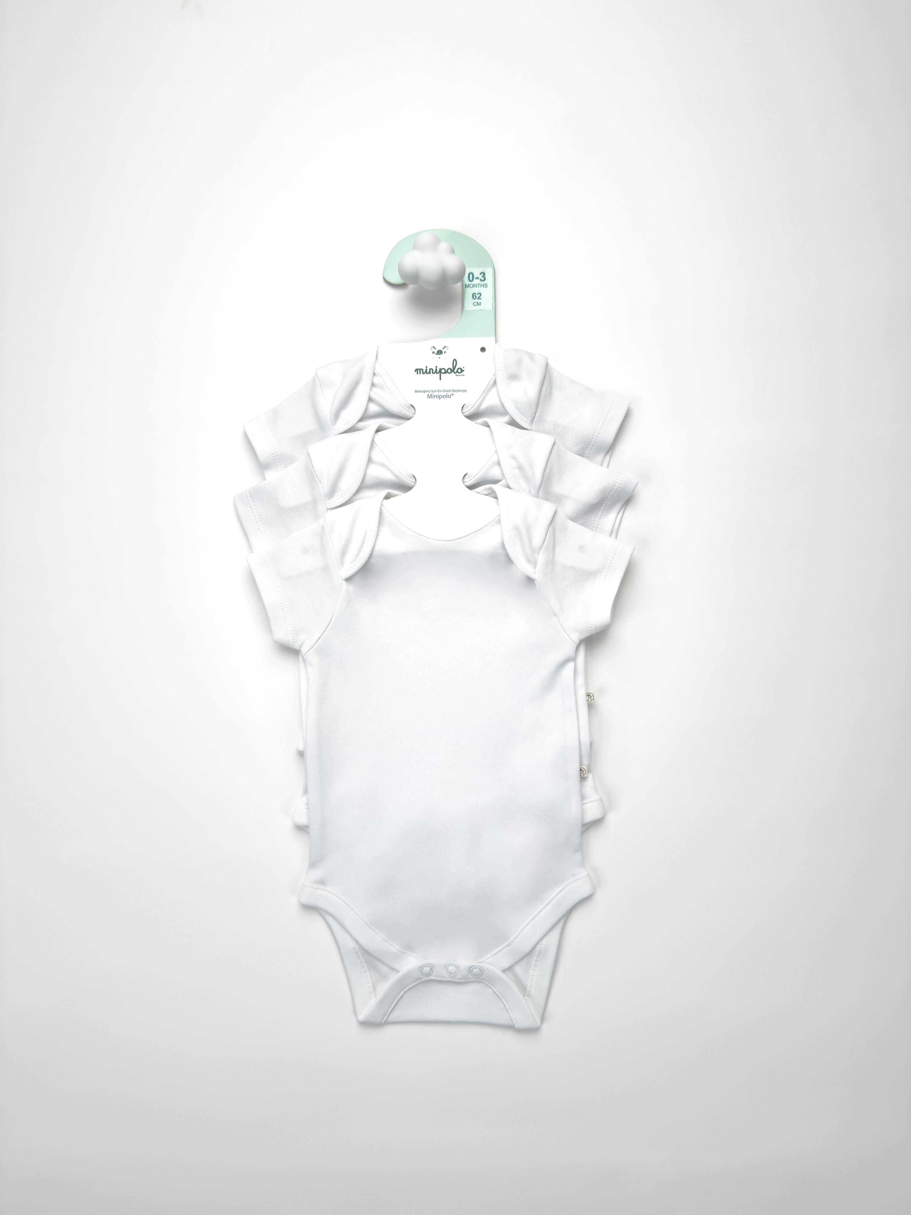 Girne Yarım Kol Bebek Çıtçıtlı Body 9'lu Set Unisex