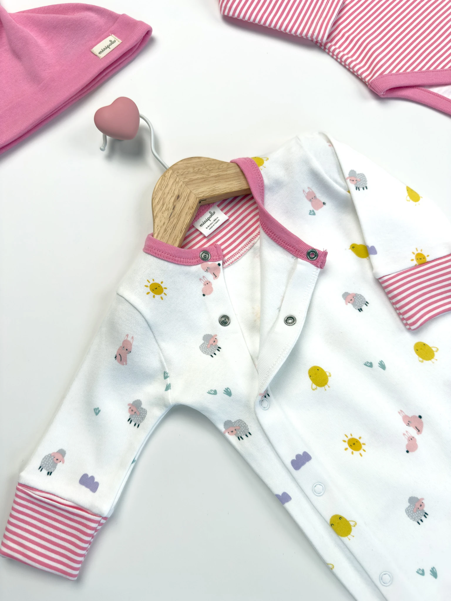 Kisecik 4'lü Kız Bebek Tulum Çoklu Set