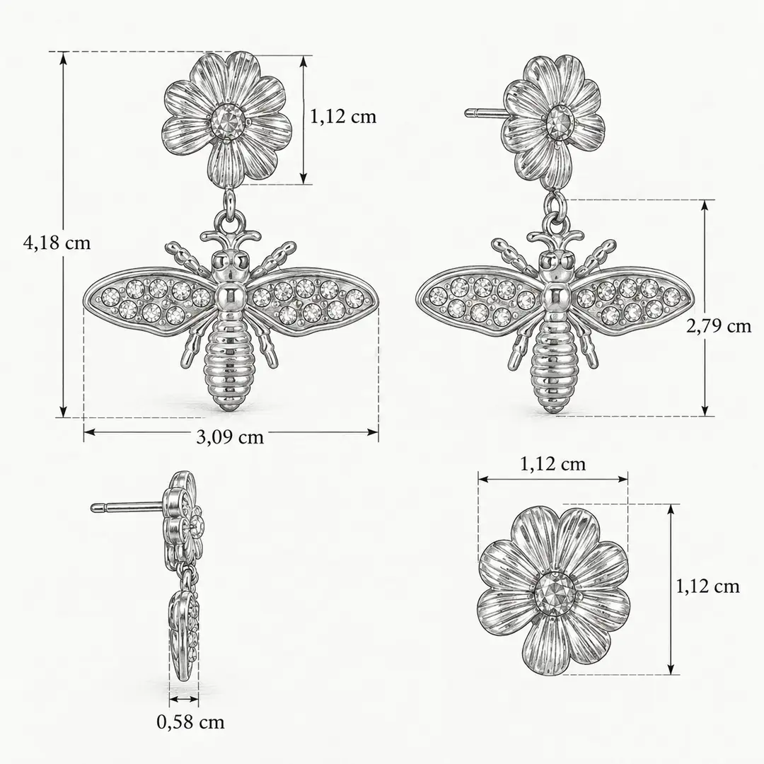 Pinionsa Earring | Çelik Küpe 5