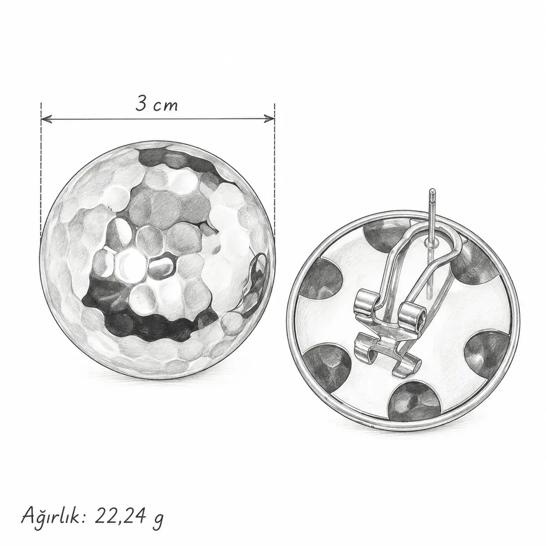 Evanour Earring | Çelik Küpe 4