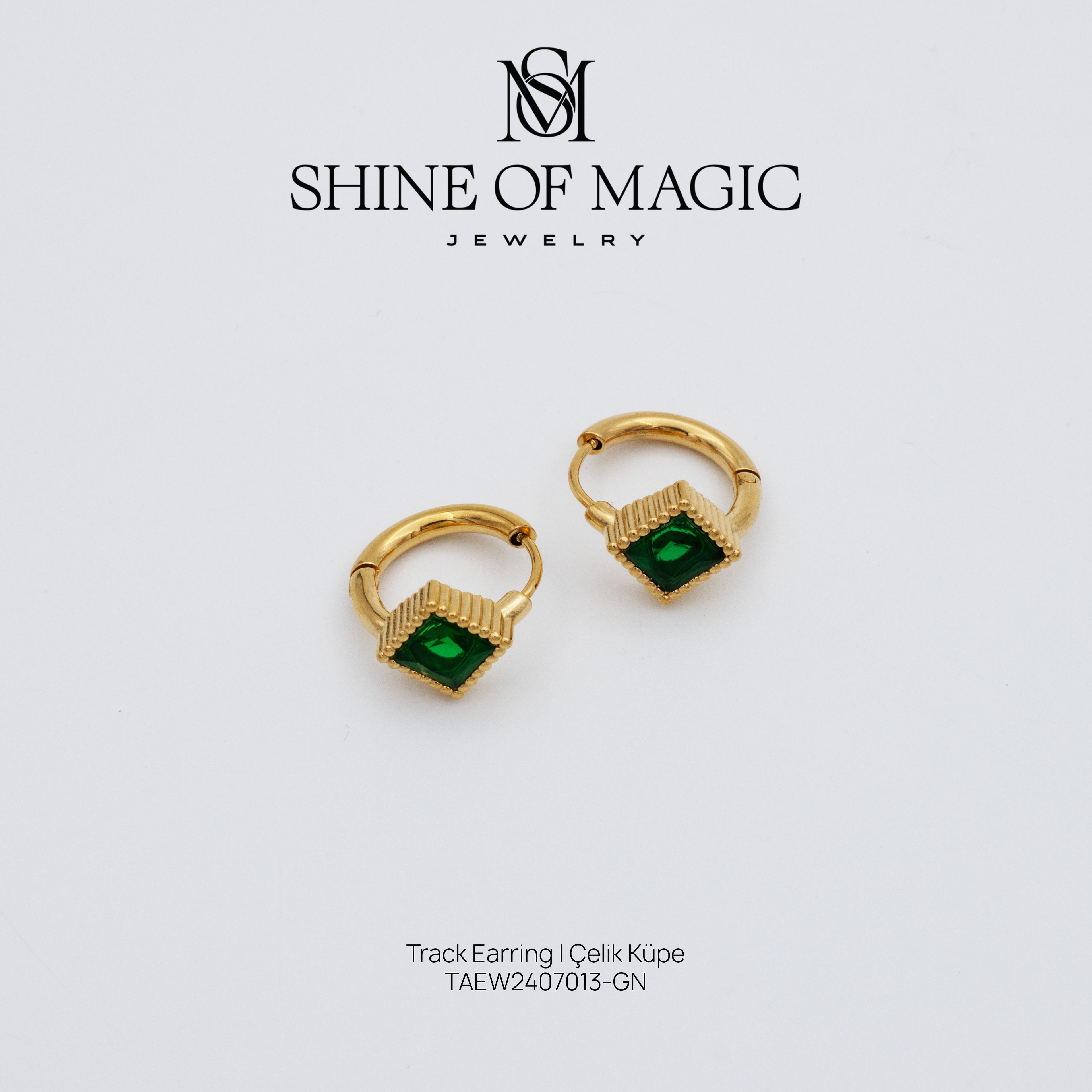 Track Earring | Çelik Küpe