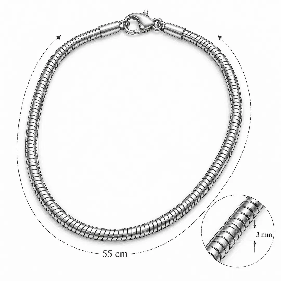 Zeltor Necklace | Erkek Çelik Kolye 3