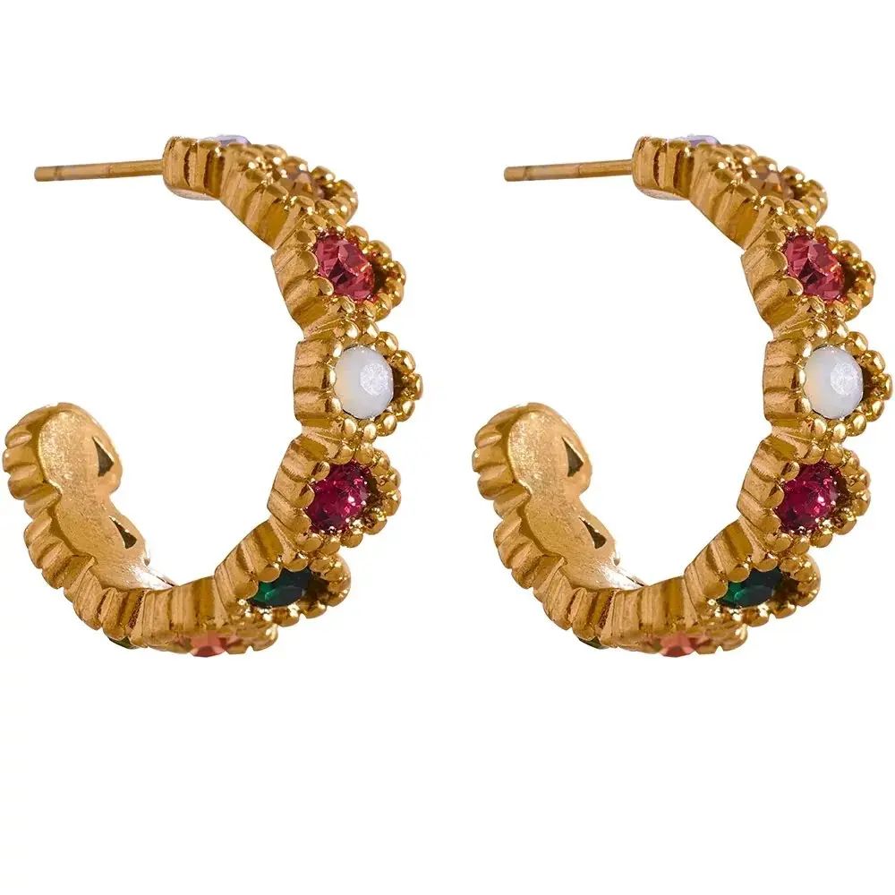 Quinnelle Earring | Çelik Küpe