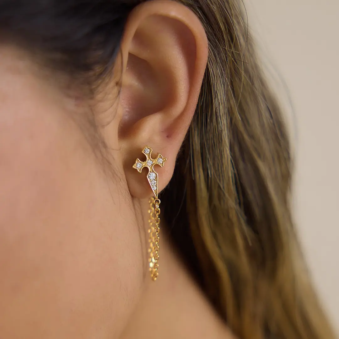 Sanctelle Earring | Çelik Küpe 2