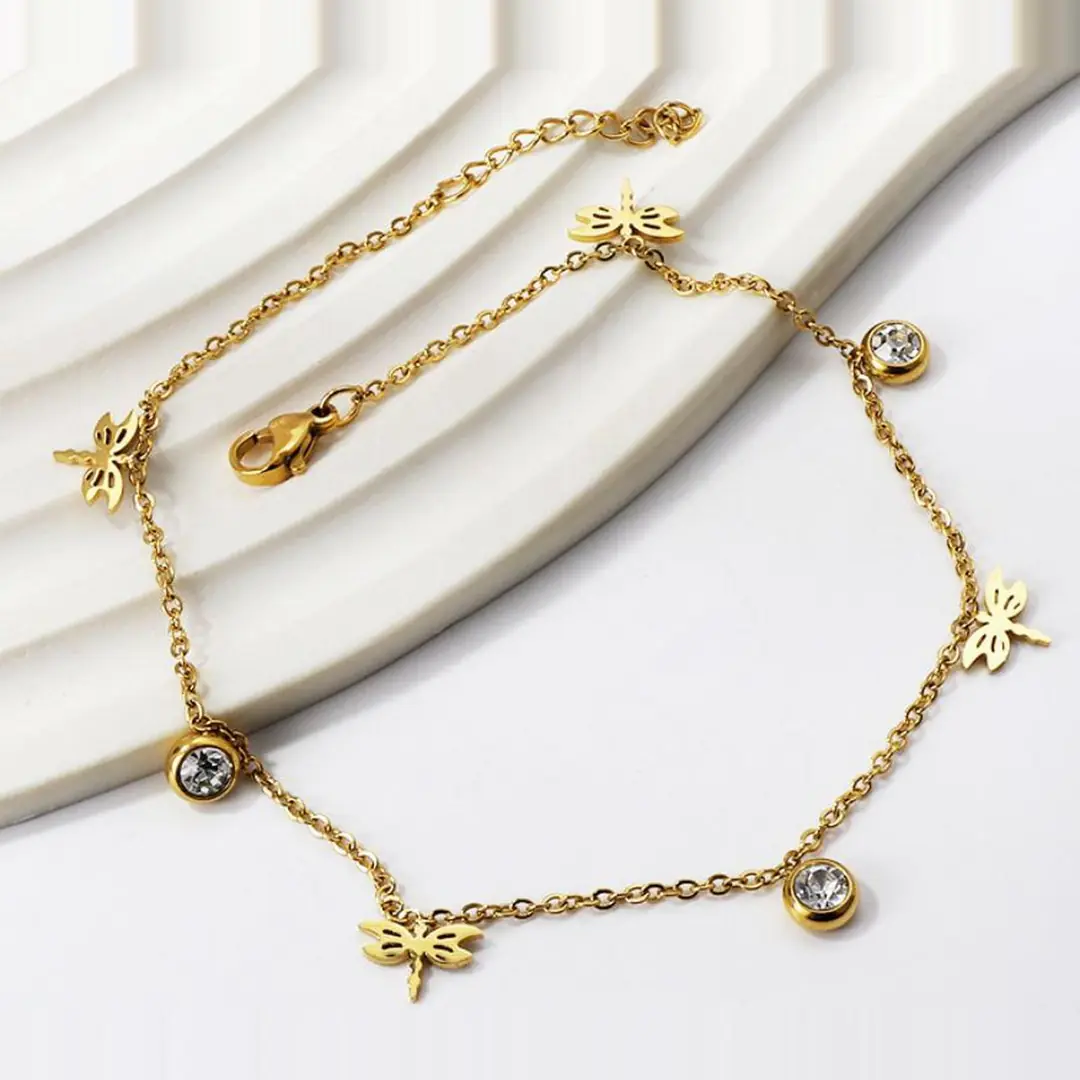 Libellia Anklet | Çelik HalHal
