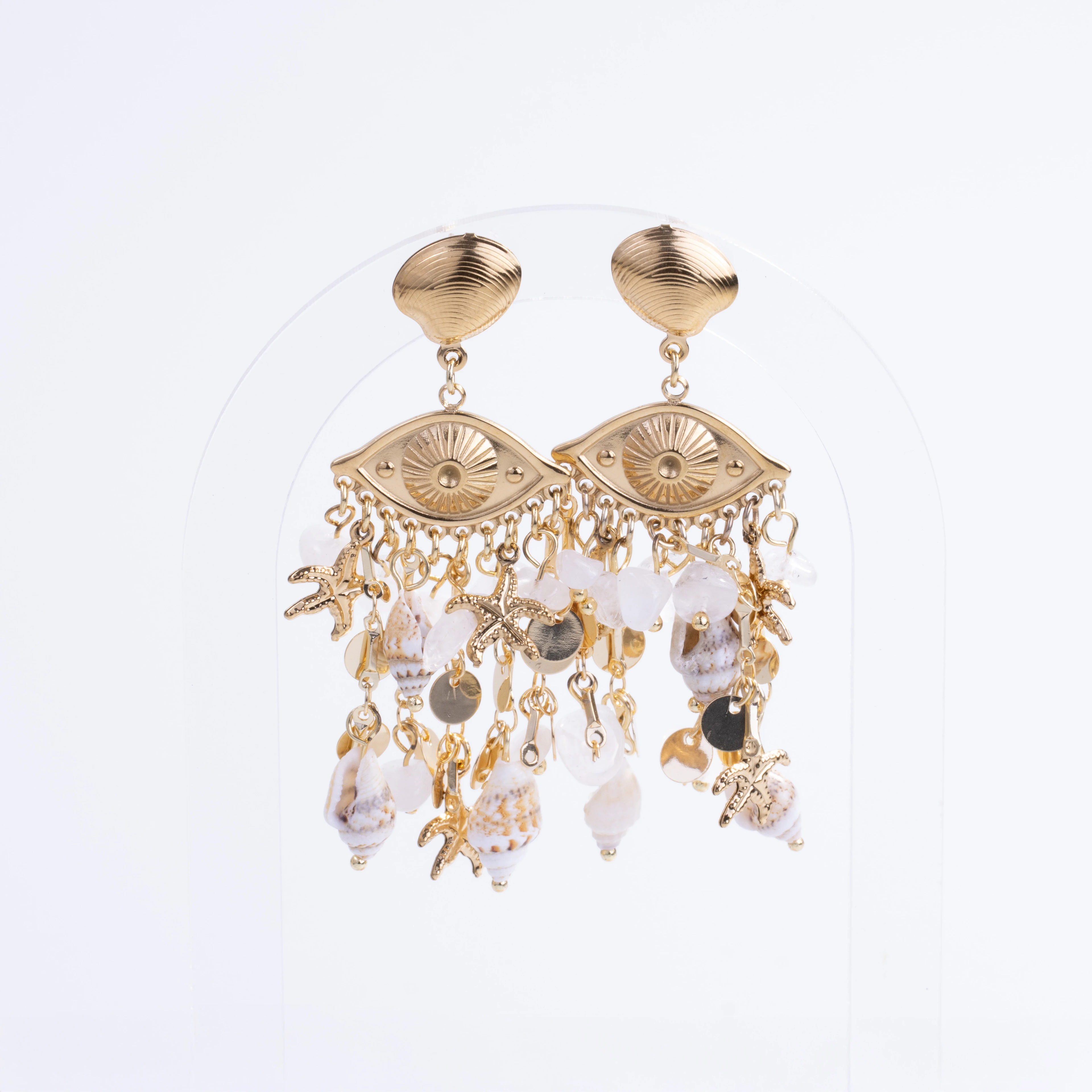 Coralune Earring | Çelik Küpe