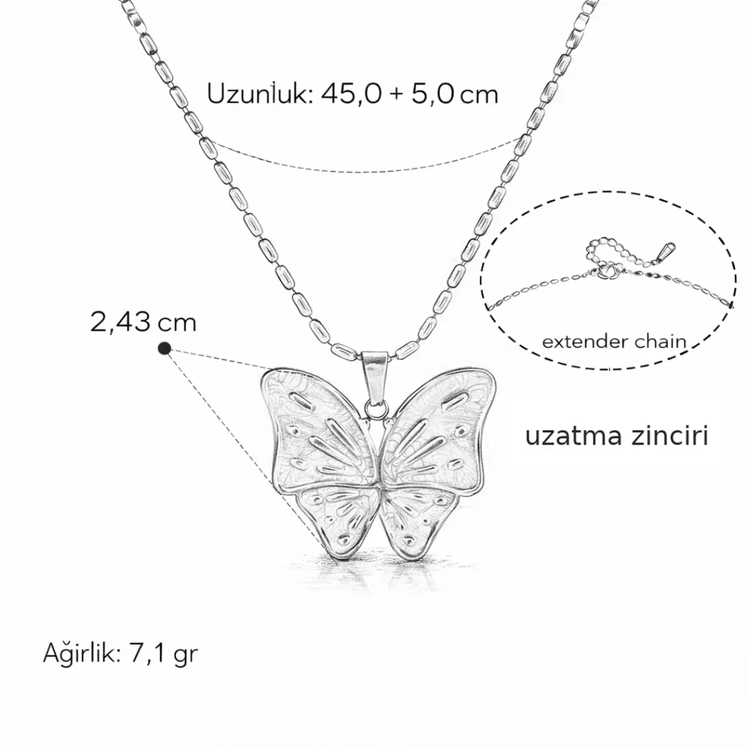 Iridara Necklace | Çelik Kolye 3