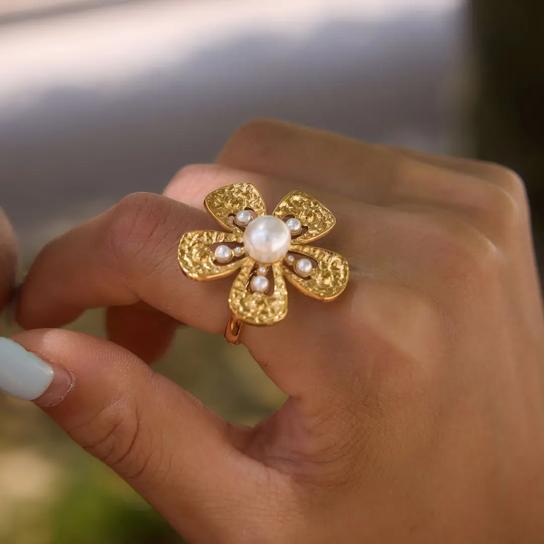 Petunelle Ring | Çelik Yüzük 4