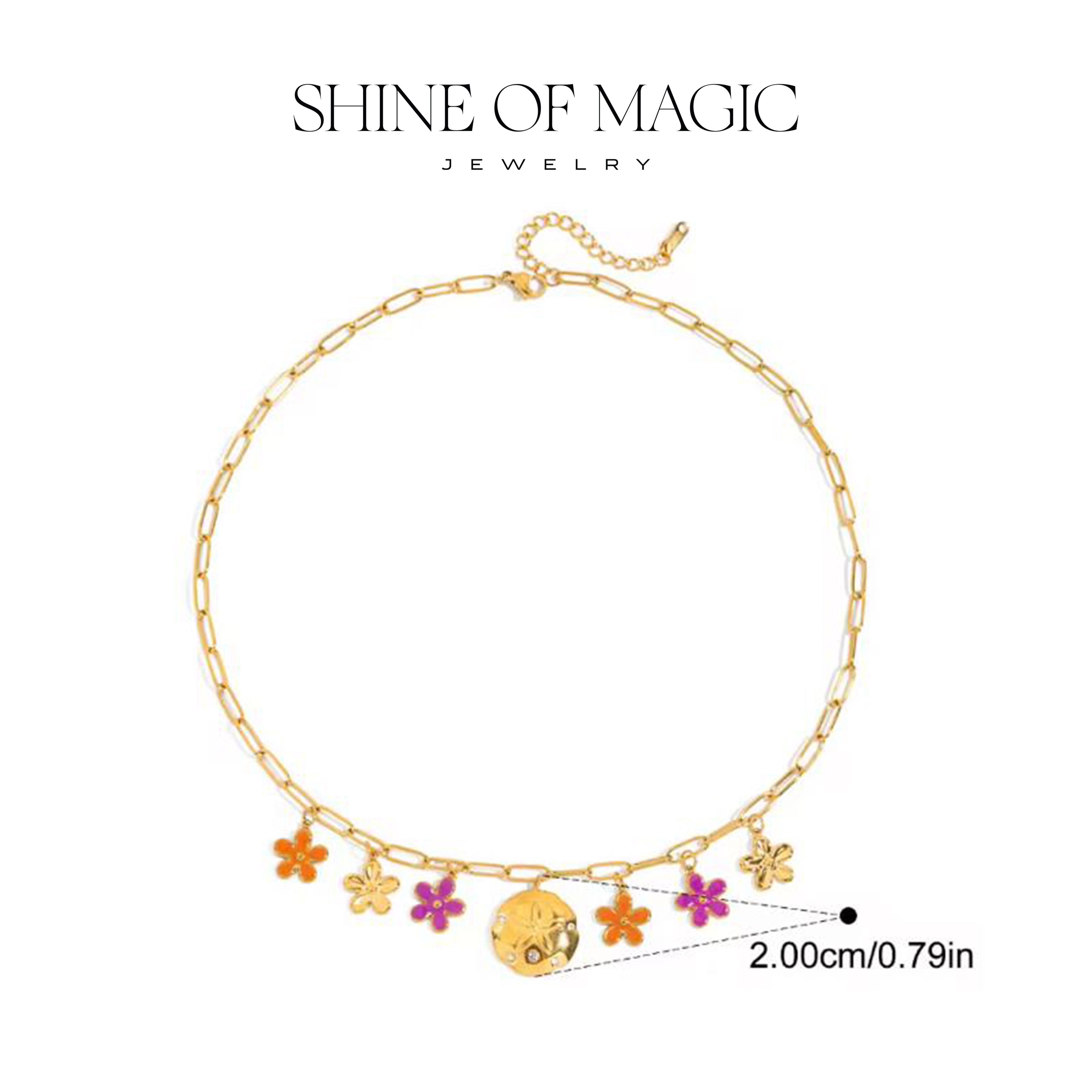  Floriana Necklace | Çelik Kolye