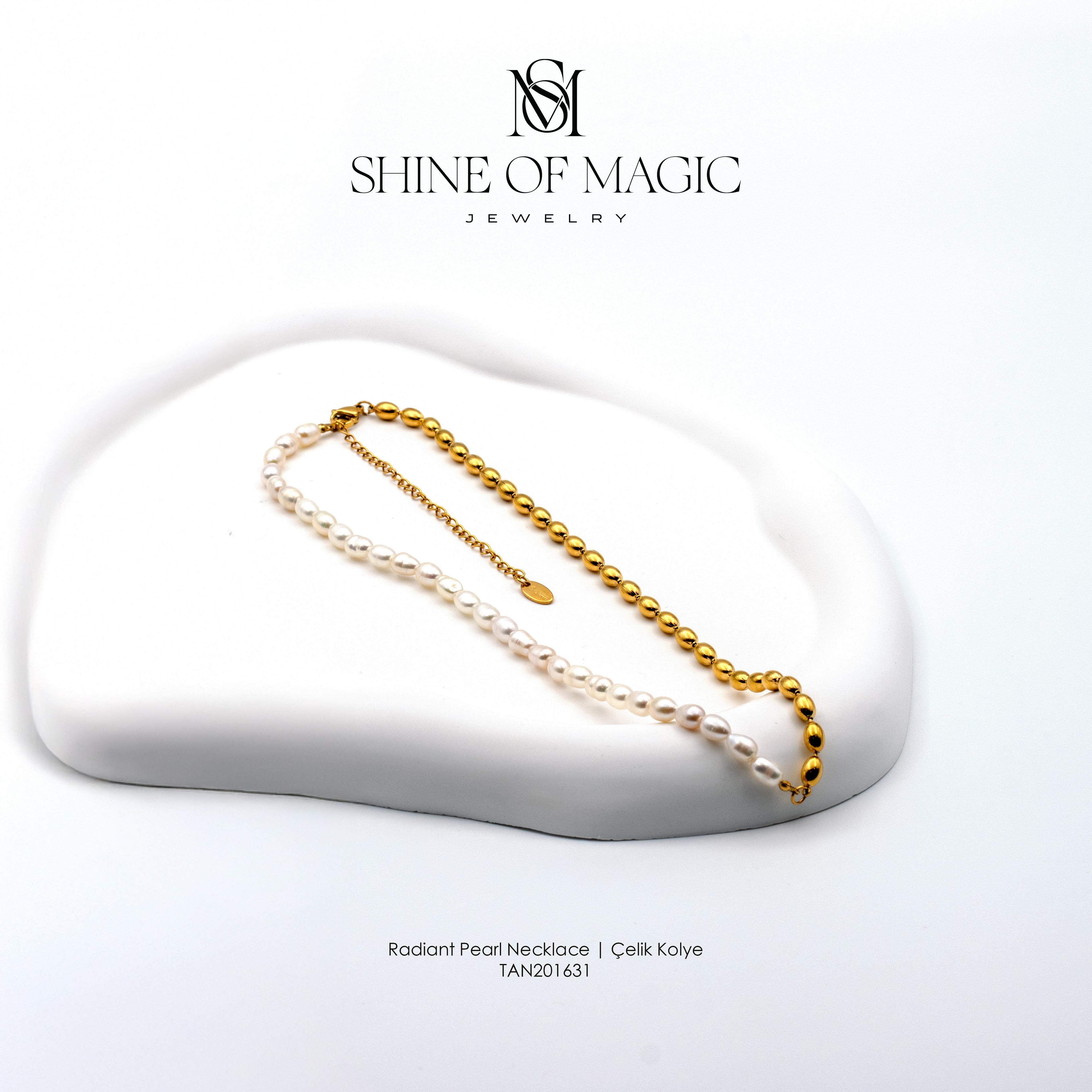 Radiant Pearl Necklace | Çelik Kolye