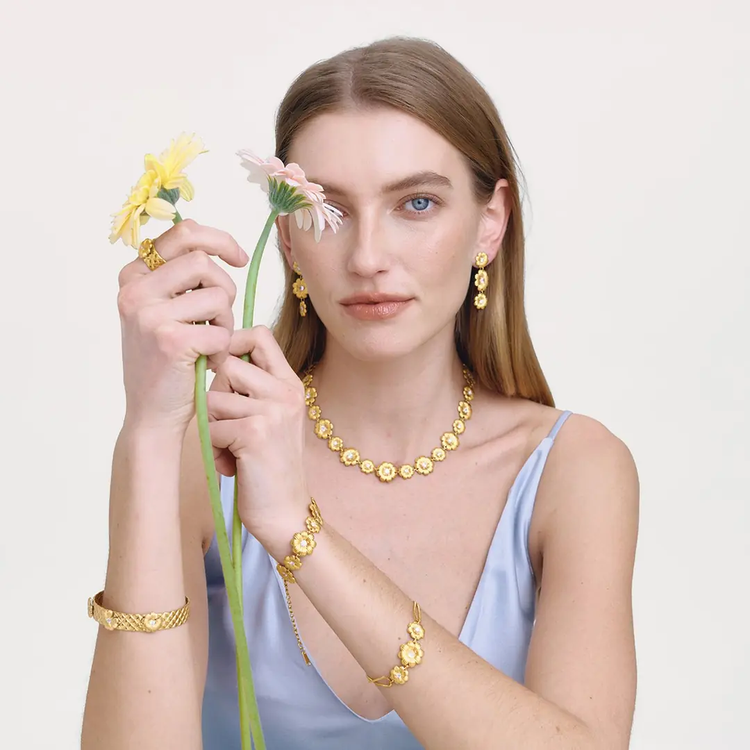 Triflora Earring | Çelik Küpe 5