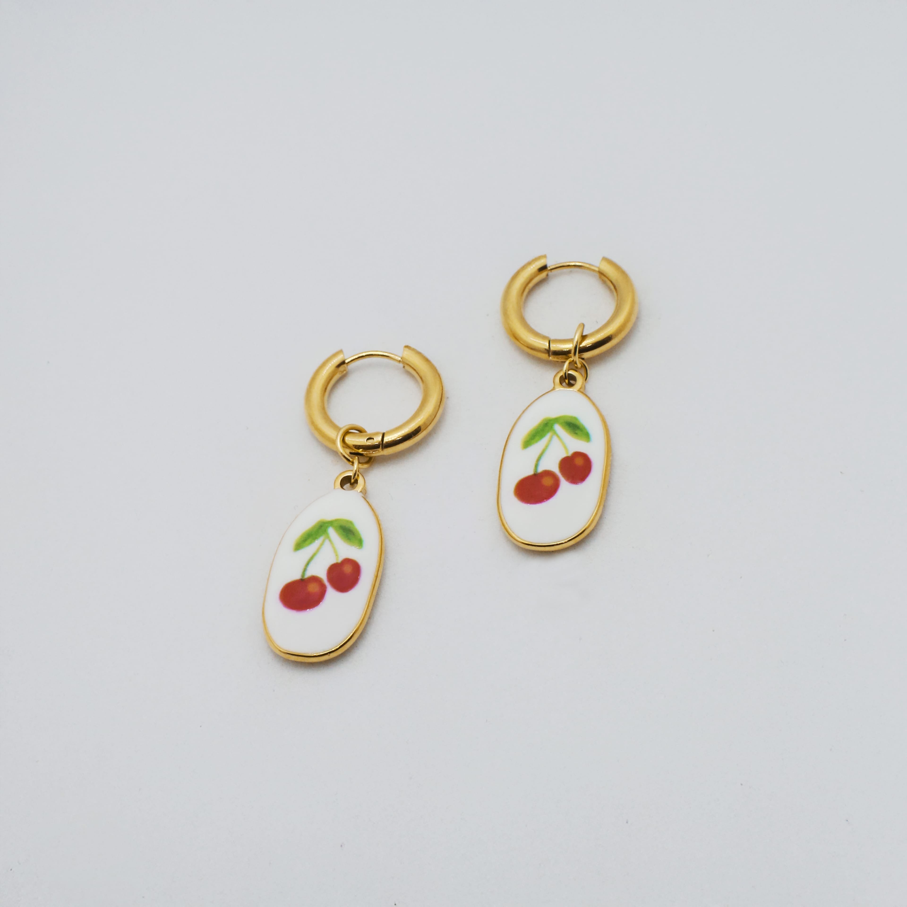 Cereza Earring | Çelik Küpe