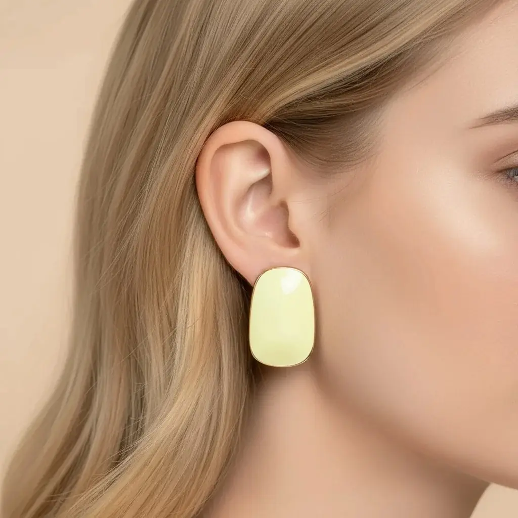 Green Aura Earring | Çelik Küpe 2