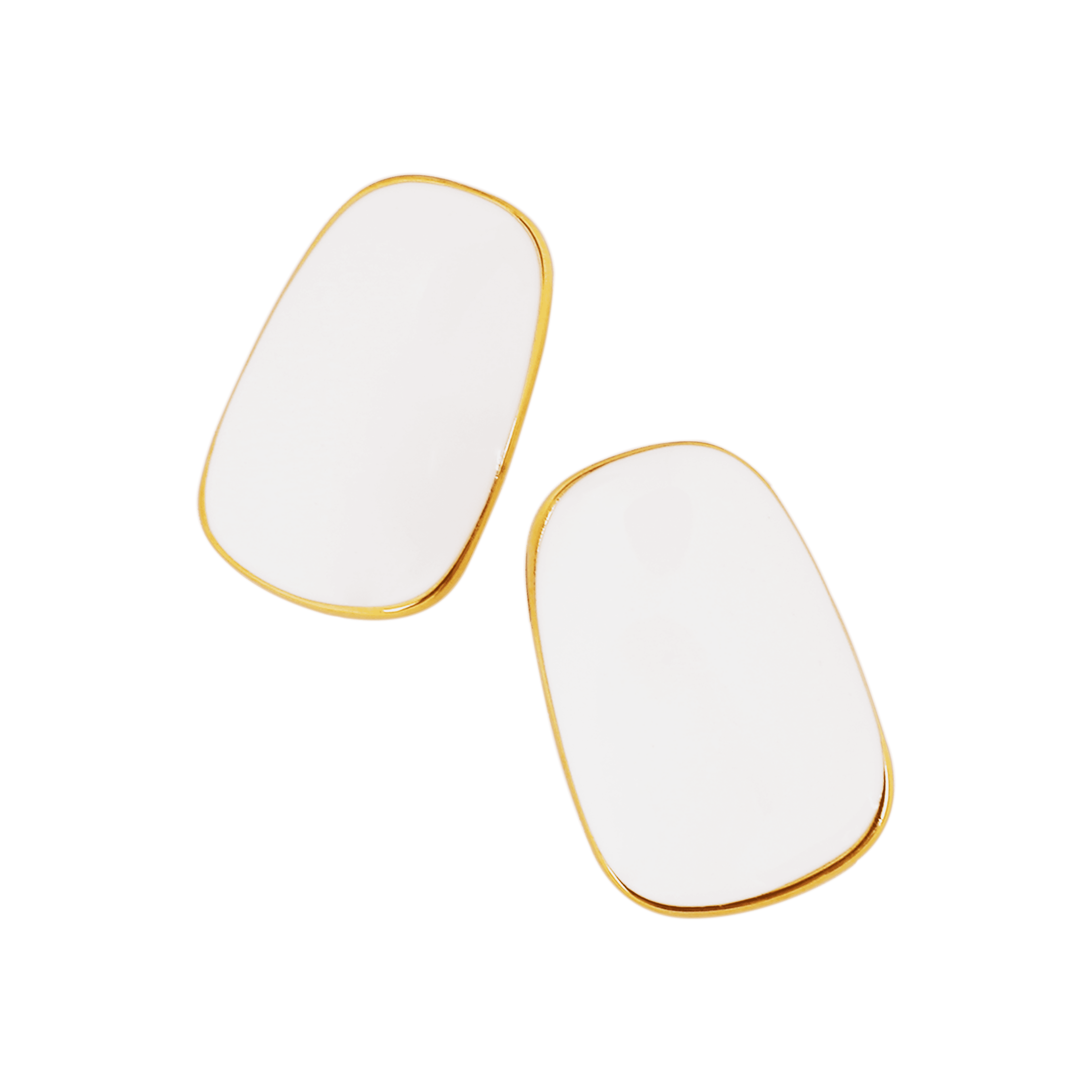 White Aura Earring | Çelik Küpe