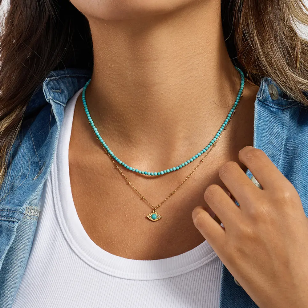 Occhiara Necklace | Boncuklu Kolye 2