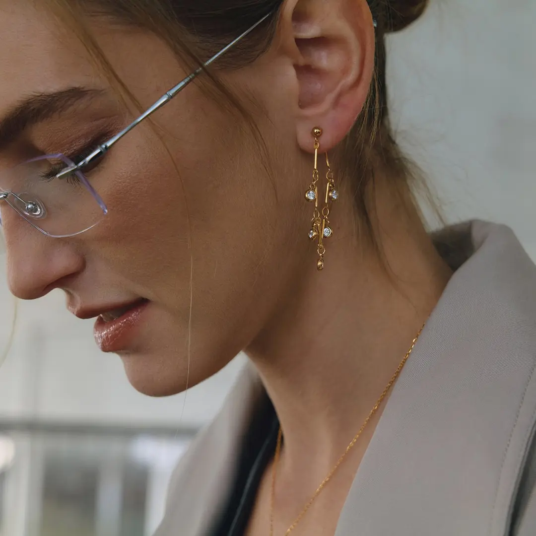 Pluvina Earring | Çelik Küpe 7