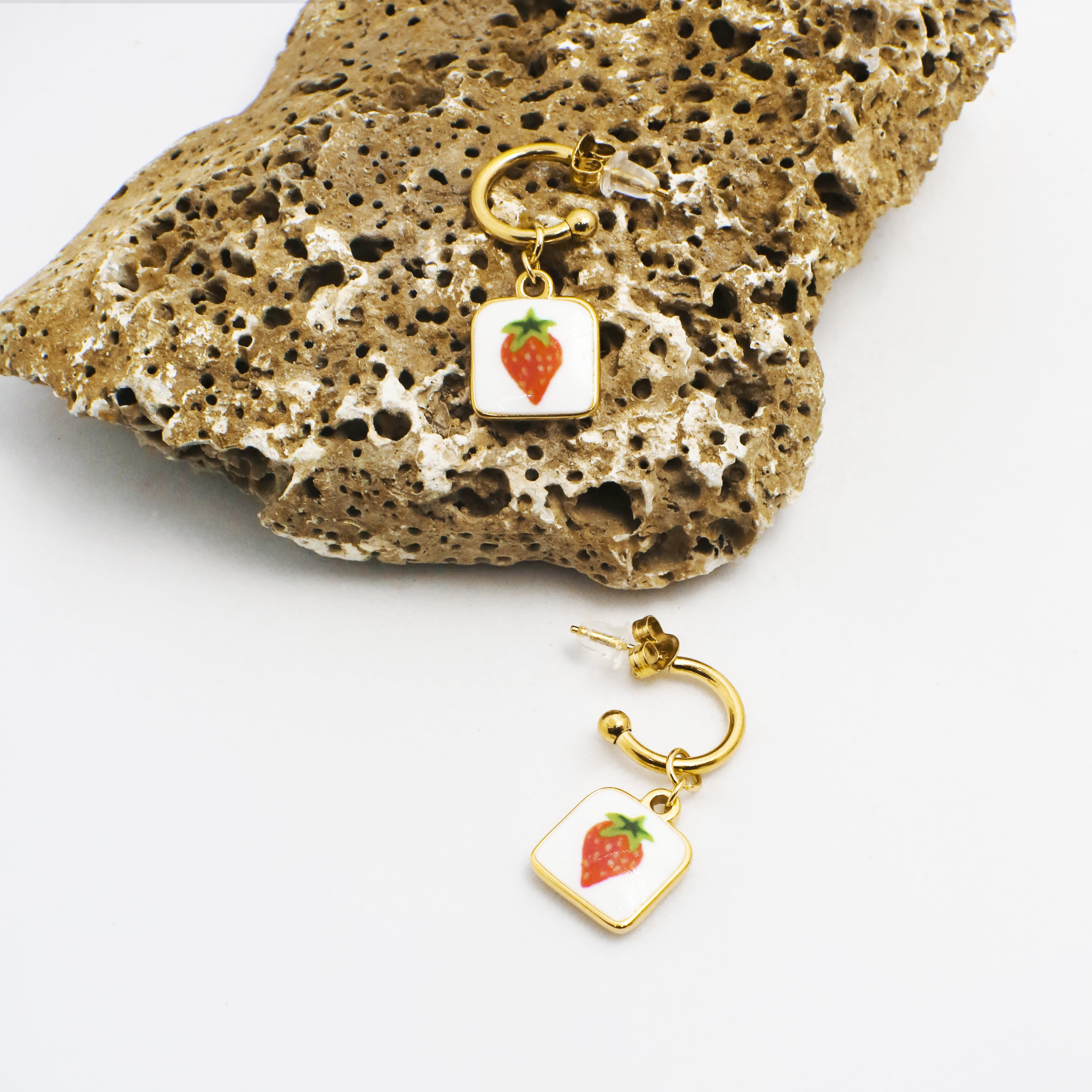 Fresa Earring | Çelik Küpe