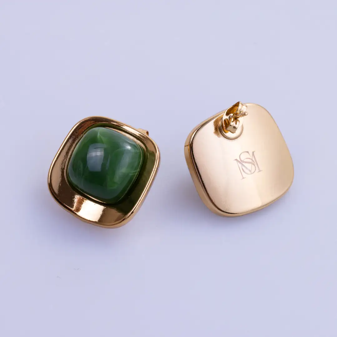 Emeralune Earring | Çelik Küpe 2