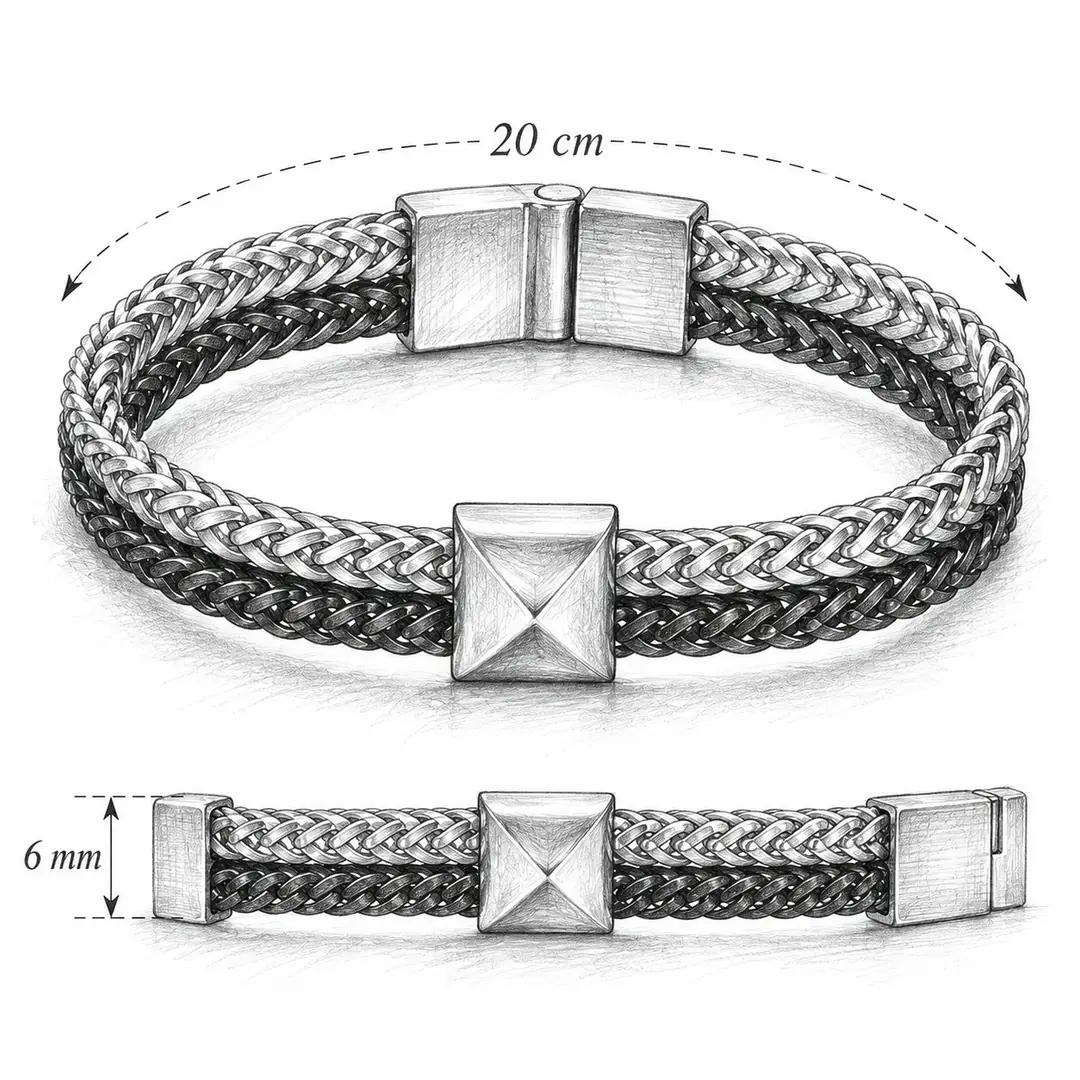 Hexlon Bracelet | Erkek Çelik Bileklik 3